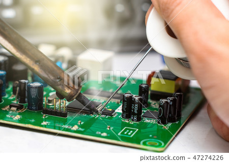 Close up of Microelectronics Engineering. 47274226