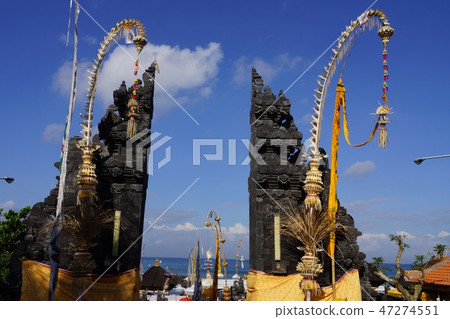 Tanah全部寺廟分裂門在巴厘島 Tanah全部寺廟分裂門在巴厘島 47274551