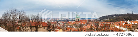 Panorama of the Prague city at early spring Panorama of the Prague city at early spring 47276963