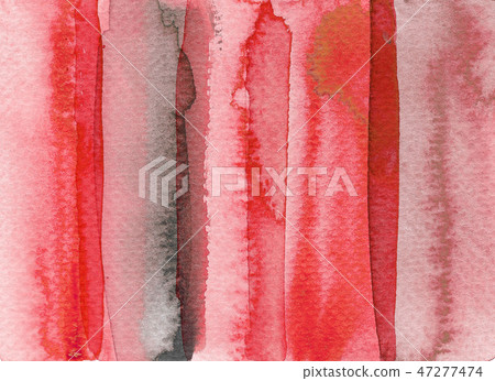 Red abstract watercolor background. 47277474
