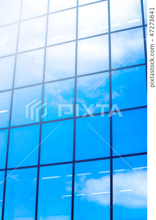 glass window of modern skyscraper 47278641