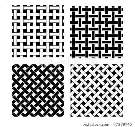 Seamless knot pattern in black and white, vector Seamless knot pattern in black and white, vector 47279740