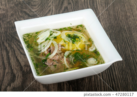 Caucasian meat soup - Hashlama Caucasian meat soup - Hashlama 47280117
