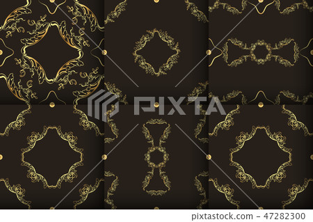 Luxury style backgrounds set. Vector illustration for business Luxury style backgrounds set. Vector illustration for business 47282300