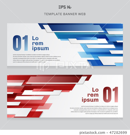 Set of banner web template technology geometric Set of banner web template technology geometric 47282699