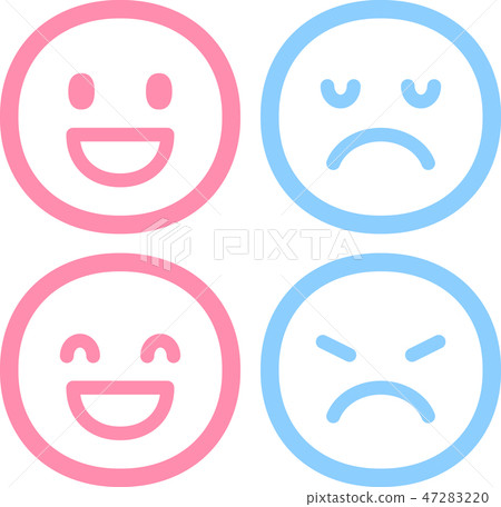 Likes and dislikes facial expression icons - Stock Illustration ...