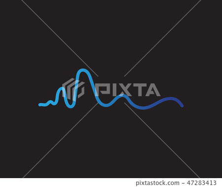 sound wave ilustration logo vector icon sound wave ilustration logo vector icon 47283413