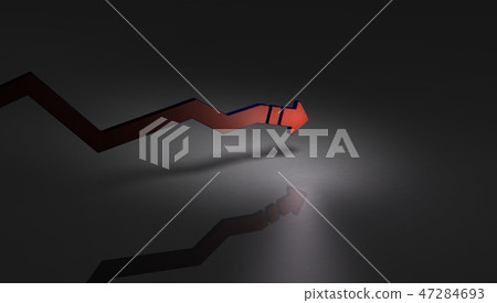 下降圖表顯示下降 47284693