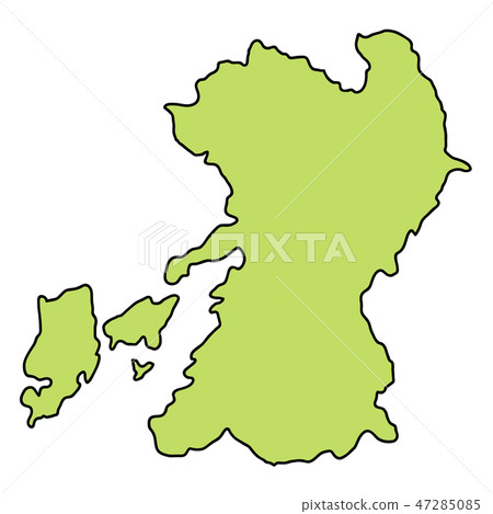 熊本地圖框架圖標 47285085