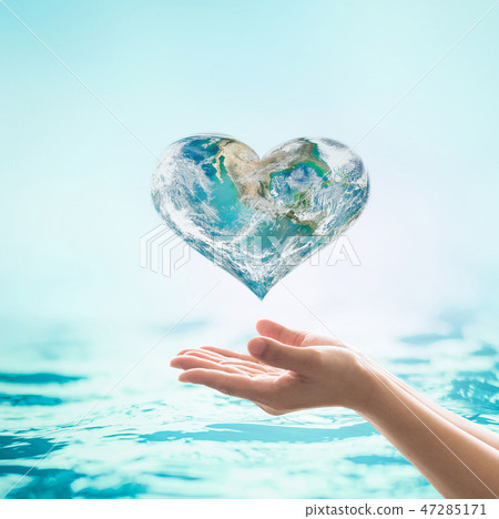 Saving water and environment care campaign concept 47285171