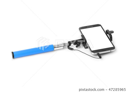 Smartphone with selfie stick Smartphone with selfie stick 47285965