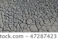 Crack of the ground 47287423