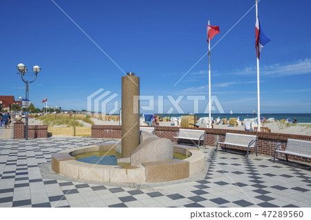 Beach promenade in Groemitz 47289560