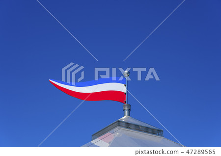 Pennant on the pier in Groemitz 47289565