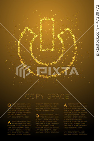 Abstract Geometric Bokeh circle pattern Power sign 47289772