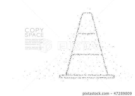 Abstract Geometric Low polygon square box pixel 47289809