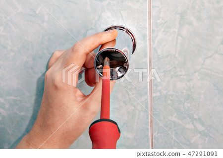 Plumbing repair, replace vertical holder shower Plumbing repair, replace vertical holder shower 47291091