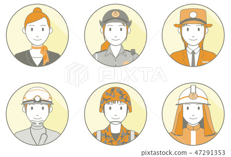 Person icon _ outline _ occupation _ uniform _ female 02 47291353
