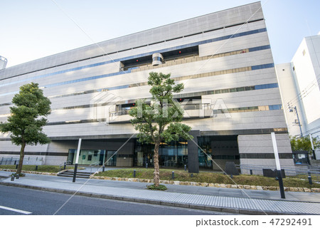 Takamatsu City, Kagawa Prefecture, Takamatsu Art Museum in fine weather Takamatsu City, Kagawa Prefecture, Takamatsu Art Museum in fine weather 47292491