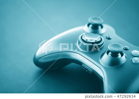 Video game controller macro shot Video game controller macro shot 47292634