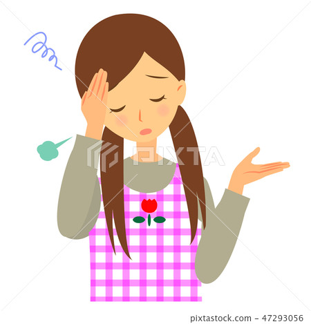 拿著頭的女性托兒所老師 拿著頭的女性托兒所老師 47293056