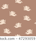 Seamless pattern with angels 47293059