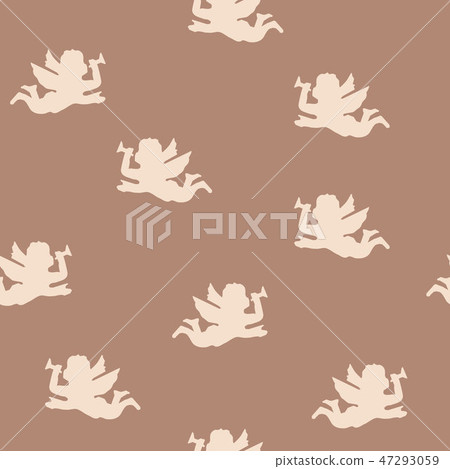 Seamless pattern with angels Seamless pattern with angels 47293059