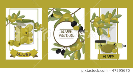 Olive vector oliveoil bottle with virgin oil and natural olivaceous ingredients for vegetarian food 47295670