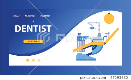 Dental Stomatological Equipment Banner Stock Illustration