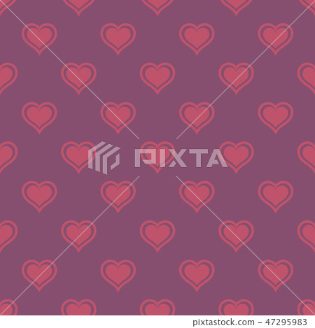 Pink hearts love seamless background pattern, Valentine day Pink hearts love seamless background pattern, Valentine day 47295983