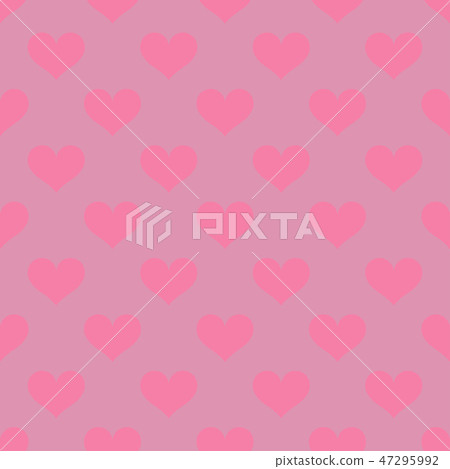 Pink hearts love seamless background pattern, Valentine day Pink hearts love seamless background pattern, Valentine day 47295992