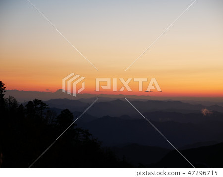 Odaigahara Mt. Fuji in the morning view from Hijigatake Odaigahara Mt. Fuji in the morning view from Hijigatake 47296715