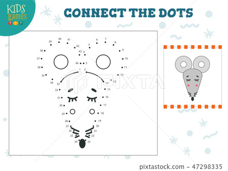 Connect the dots kids game vector illustration. Connect the dots kids game vector illustration. 47298335