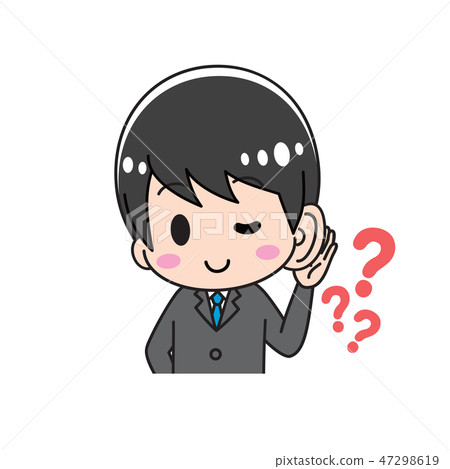Listening ear suit male upper body Listening ear suit male upper body 47298619