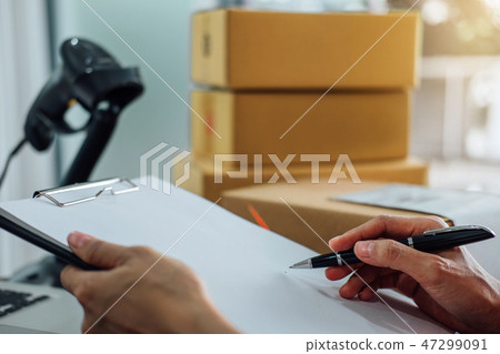 Home delivery service and working service mind, Woman working ch 47299091