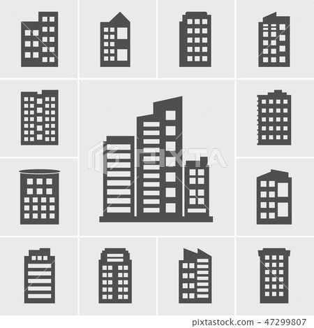 Icons Building vector Icons Building vector 47299807
