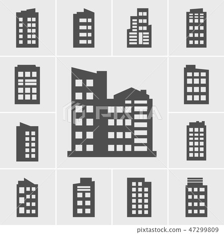 Icons Building vector Icons Building vector 47299809