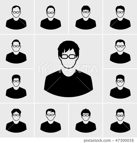 icons man vector set - Stock Illustration [47300038] - PIXTA