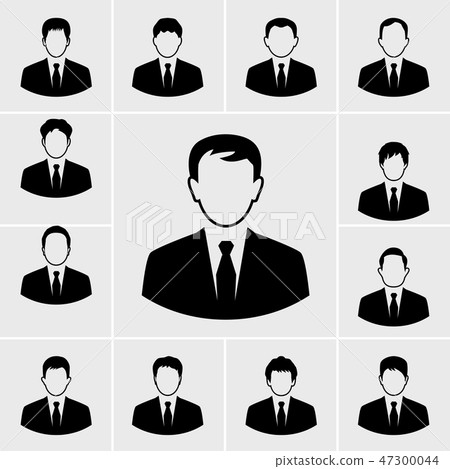 business man icons vector set - Stock Illustration [47300044] - PIXTA