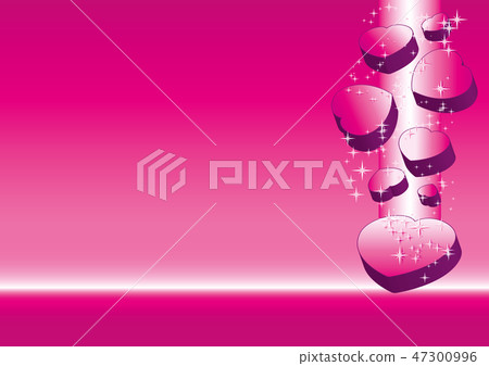 Pink valentine card with hearts Pink valentine card with hearts 47300996