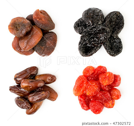 Set a heap of dried dogwood, prunes, dark dried Set a heap of dried dogwood, prunes, dark dried 47302572