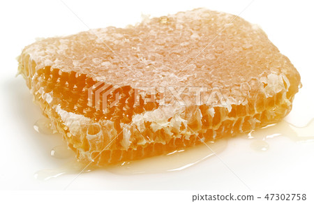 Honeycomb on white background Honeycomb on white background 47302758
