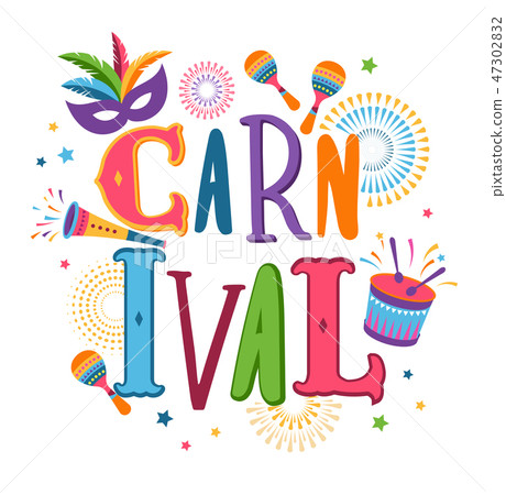 Brazilian Carnival, music festival, masquerade flyer, vector design Brazilian Carnival, music festival, masquerade flyer, vector design 47302832