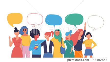 International Women s Day. Vector illustration, card, poster, flyer and banner. International Women s Day. Vector illustration, card, poster, flyer and banner. 47302845