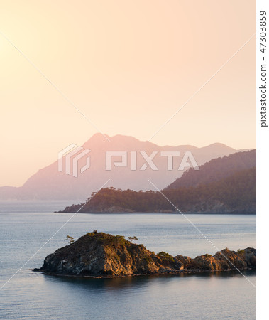 Amazing Mediterranean seascape in Turkey 47303859