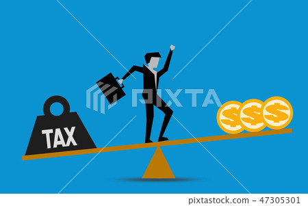 Tax and profit on seesaw Tax and profit on seesaw 47305301