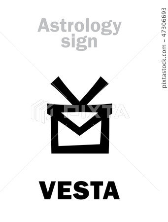 Astrology: asteroid VESTA Astrology: asteroid VESTA 47306693