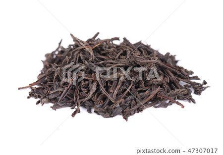 Black Ceylon tea with bergamot, isolated on white background. Black Ceylon tea with bergamot, isolated on white background. 47307017
