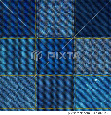 Patchwork denim style 47307042