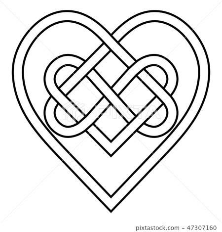 infinity symbol love in a heart